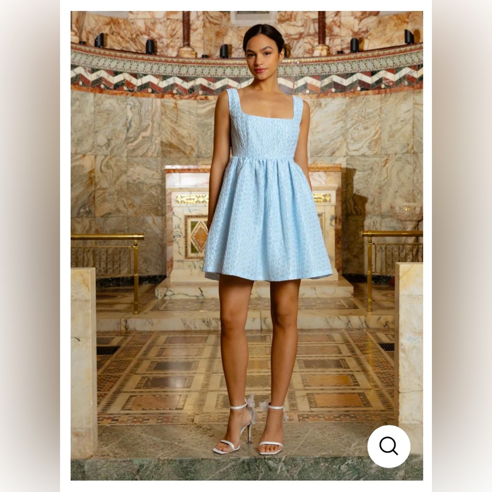 Sister Jane light blue mini dress - bow back